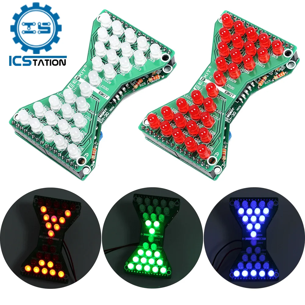 Diy Electronics Projects For Students - DIY Soldering Practice Kit Hourglass LED