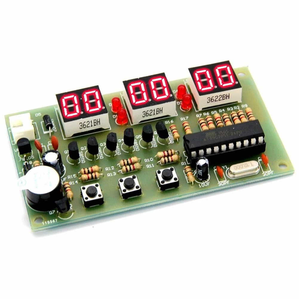 Useful Diy Electronics - 12V Digital Clock DIY Kit Alarm