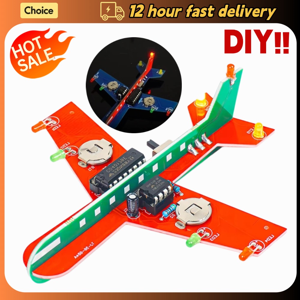 Diy Electronics Projects For Students - DIY Airplane Electronic Kit LED Flashing