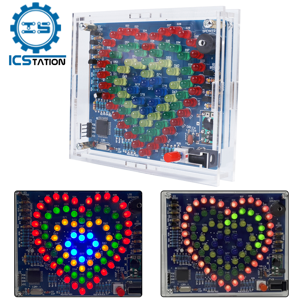 Diy Electronics Projects For Students - DIY LED Electronic Kit Heart Shaped