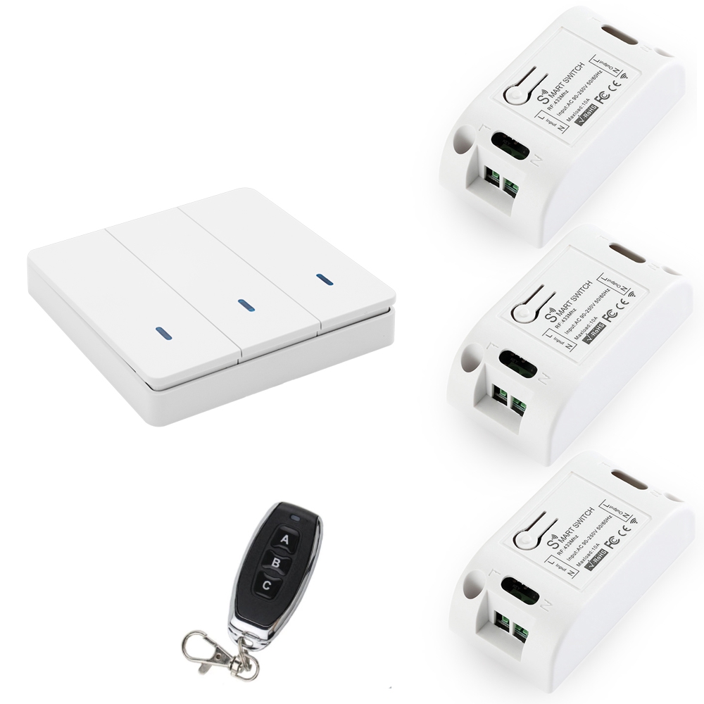 Wireless Smart Light Switch RF - đánh giá và giá Rf 433Mhz Module