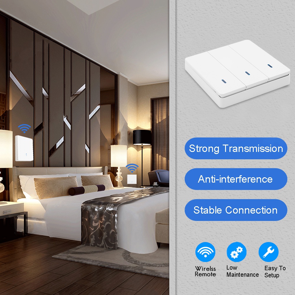 Wireless Smart Light Switch RF - đánh giá và giá Rf 433Mhz Module