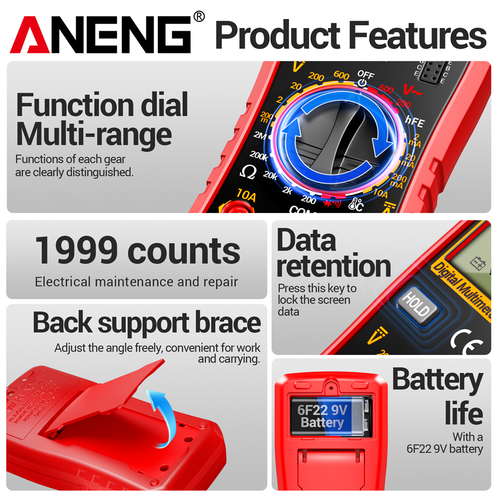 ANENG SZ853 High Precision Mul - đánh giá và giá Useful Diy Electronics