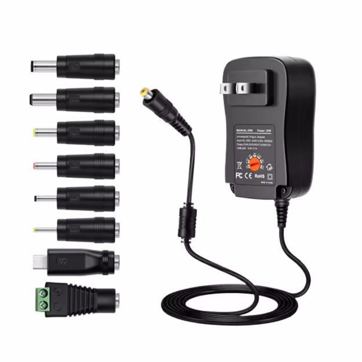 30W Universal Power Adapter Ad - đánh giá và giá Dc Power Supply Variable