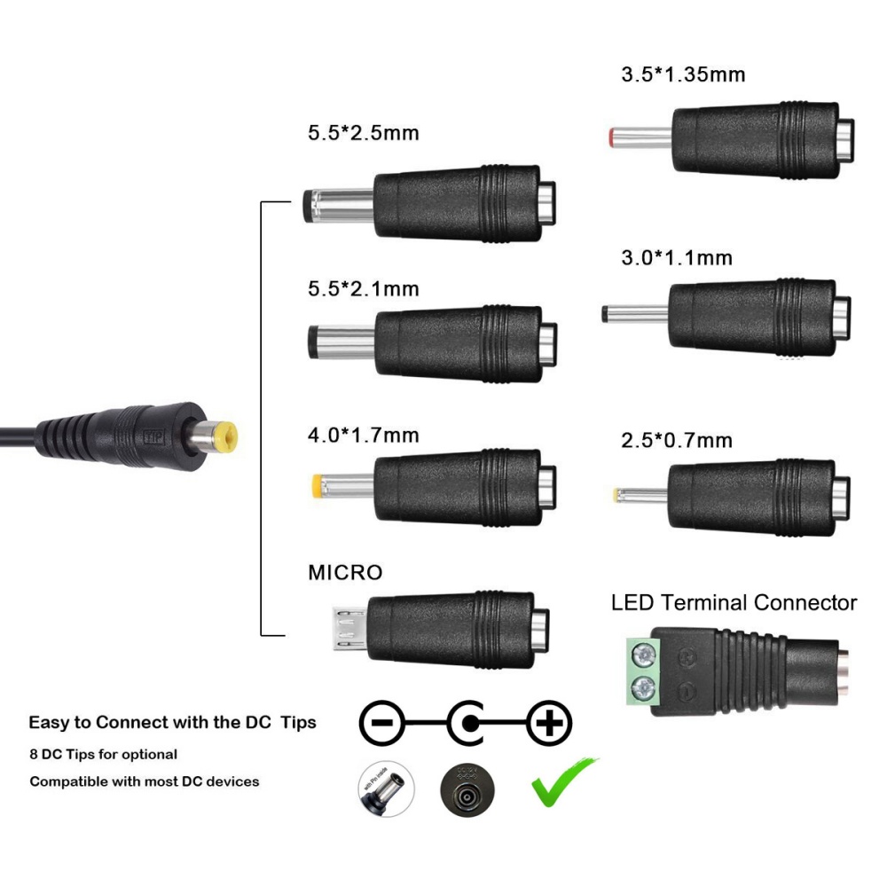 30W Universal Power Adapter Ad - đánh giá và giá Dc Power Supply Variable