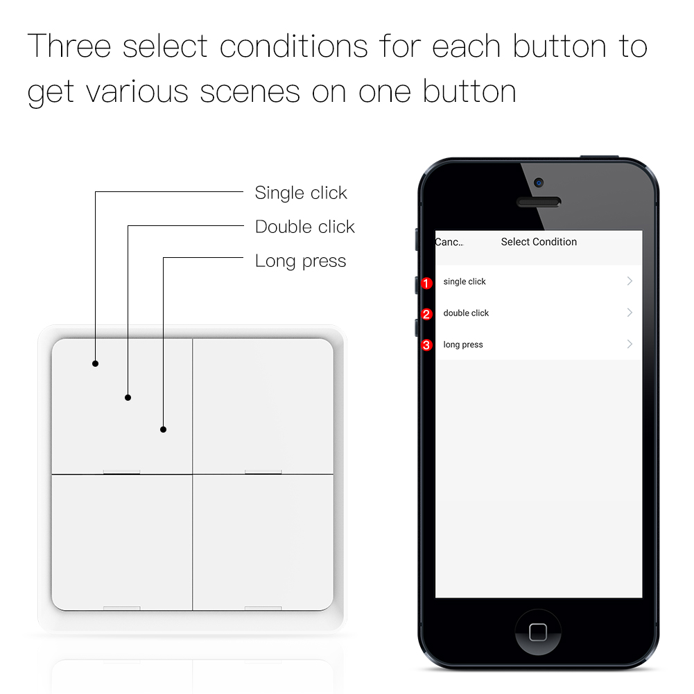 MOES ZigBee Wireless 12 Scene  - đánh giá và giá Diy Electronics Button