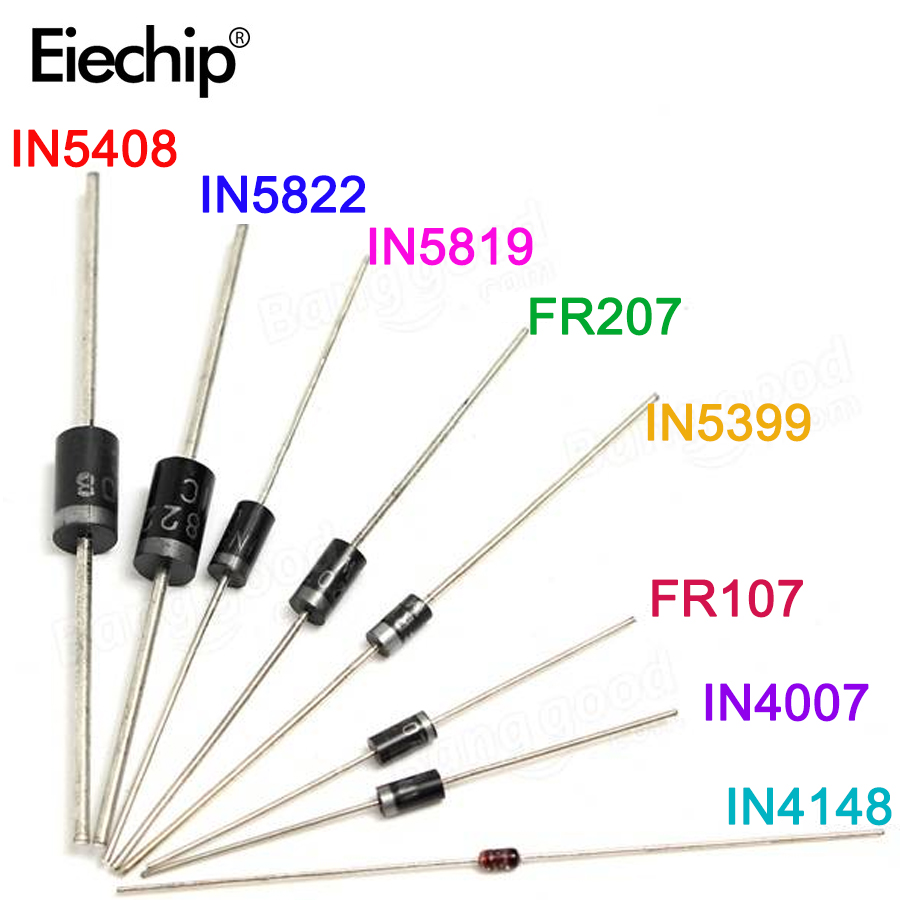 100pcs/lot Rectifier Diode set - đánh giá và giá Diy Motorcycle Electronics