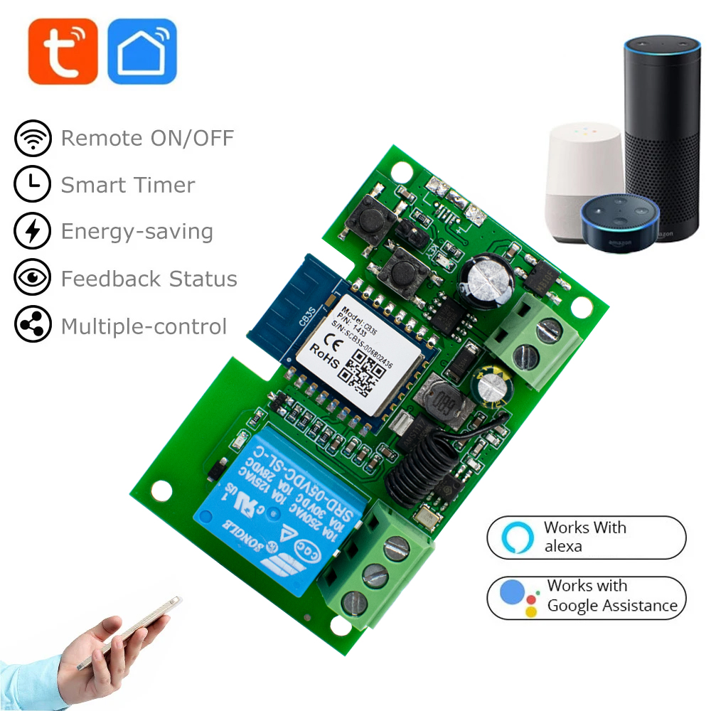 WiFi Smart Switch Garage Door  - đánh giá và giá Rf 433Mhz Module