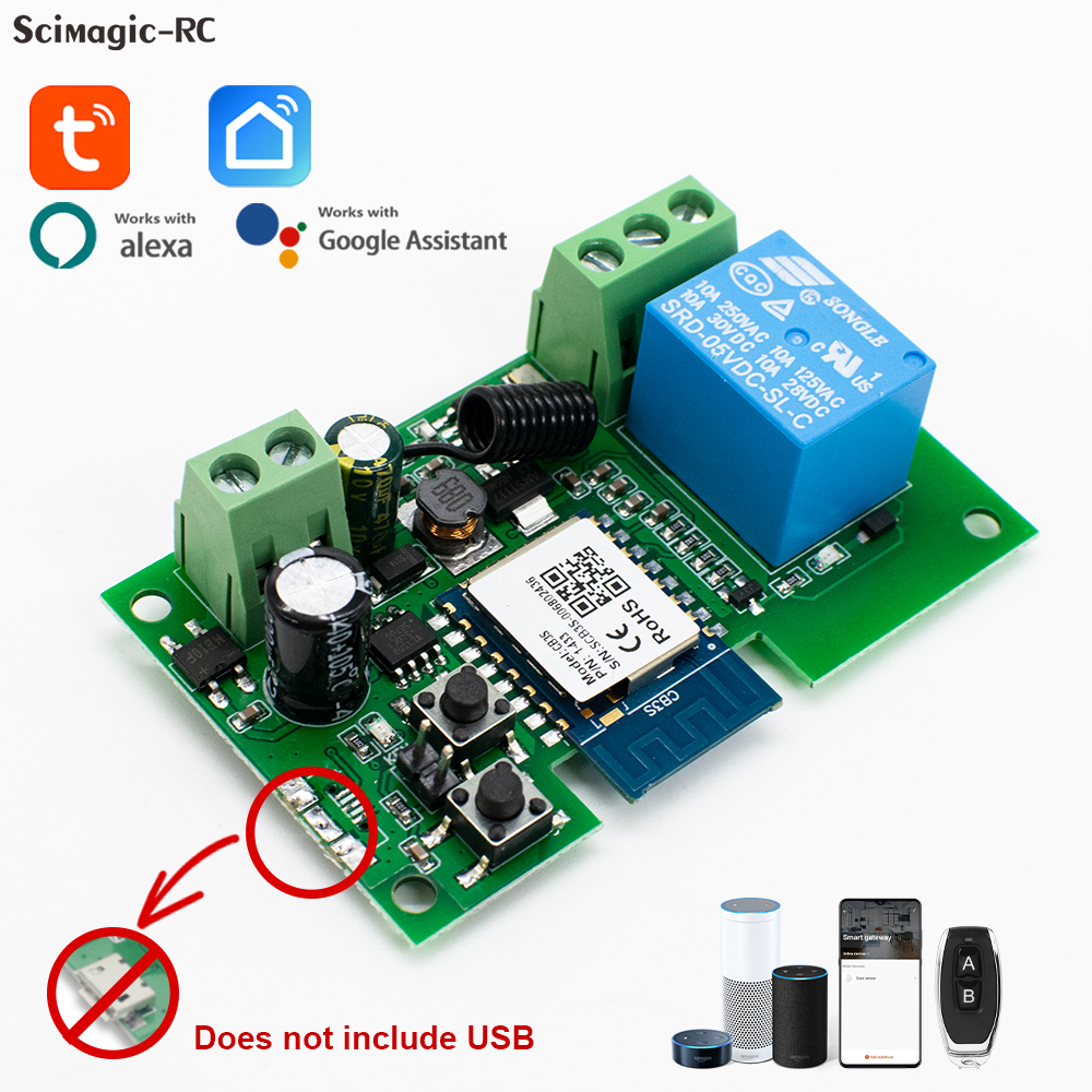 WiFi Smart Switch Garage Door  - đánh giá và giá Rf 433Mhz Module
