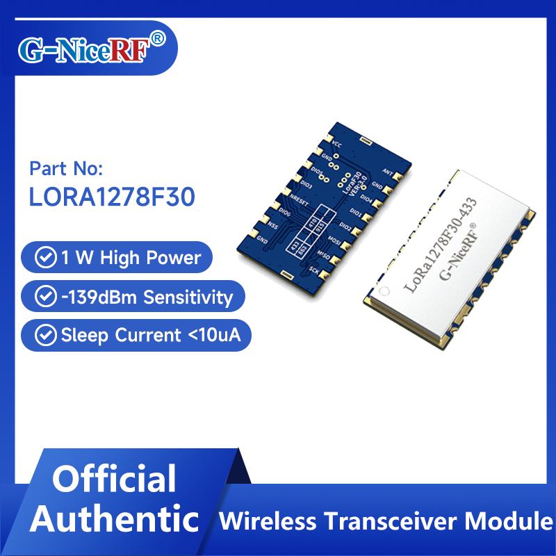 G-NiceRF | 2PCS LoRa1278F30 1W - đánh giá và giá Rf 433Mhz Module