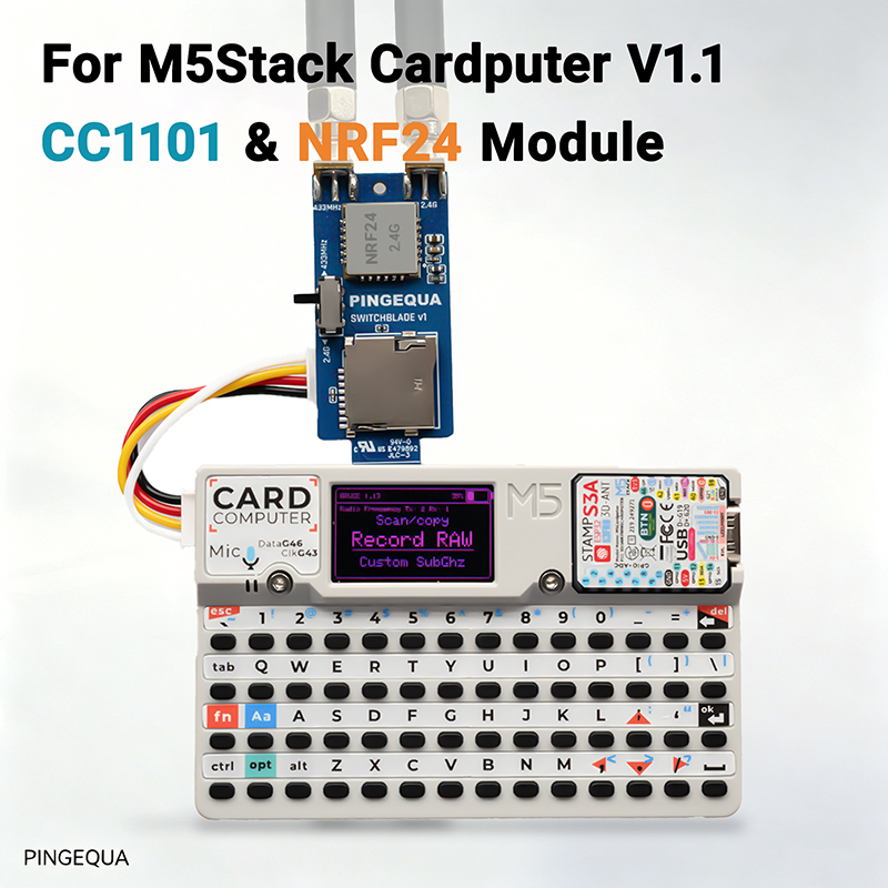 M5stack CardPuter CC1101 NRF24 - đánh giá và giá Rf 433Mhz Module