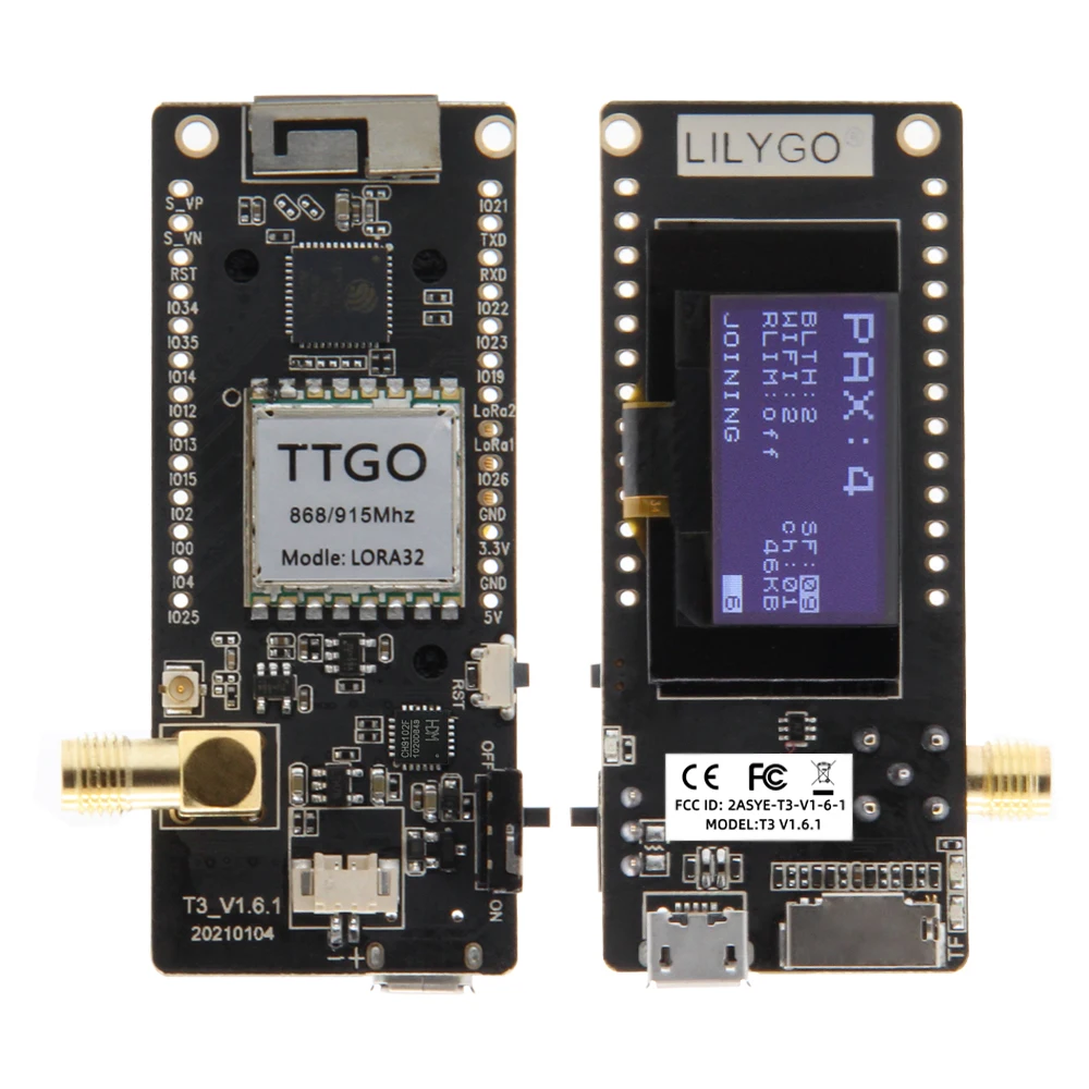 LILYGO® TTGO LoRa32 V2.1_1.6 V - đánh giá và giá Oled Display Module