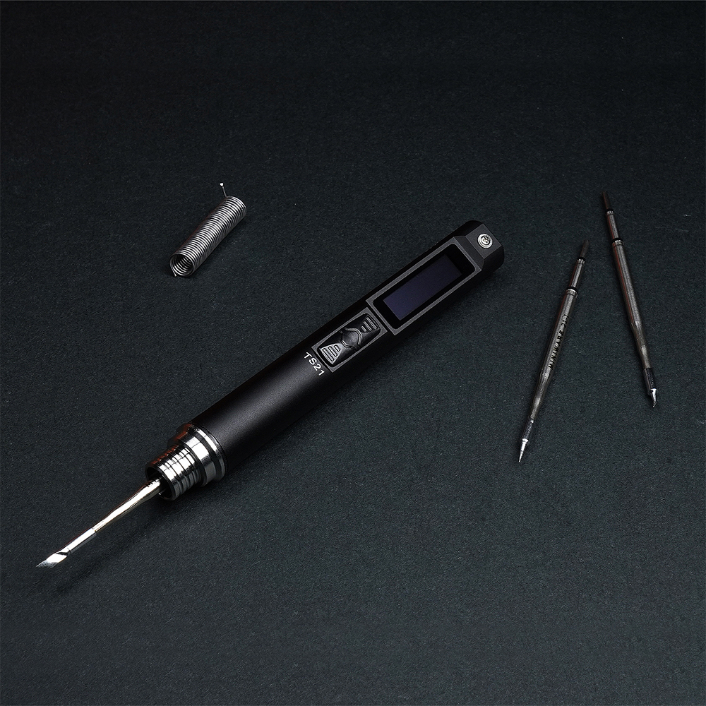 MINIWARE TS21 100W Soldering I - đánh giá và giá Oled Display Module