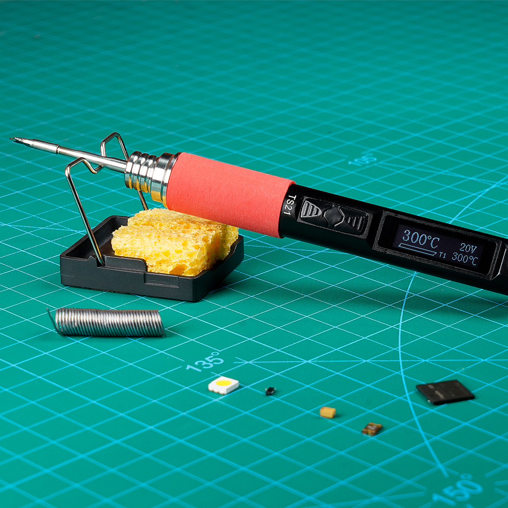 MINIWARE TS21 100W Soldering I - đánh giá và giá Oled Display Module