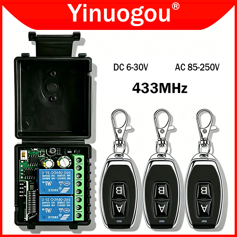 DC 12V 24V AC 220V RF433 2CH M - đánh giá và giá Rf 433Mhz Module