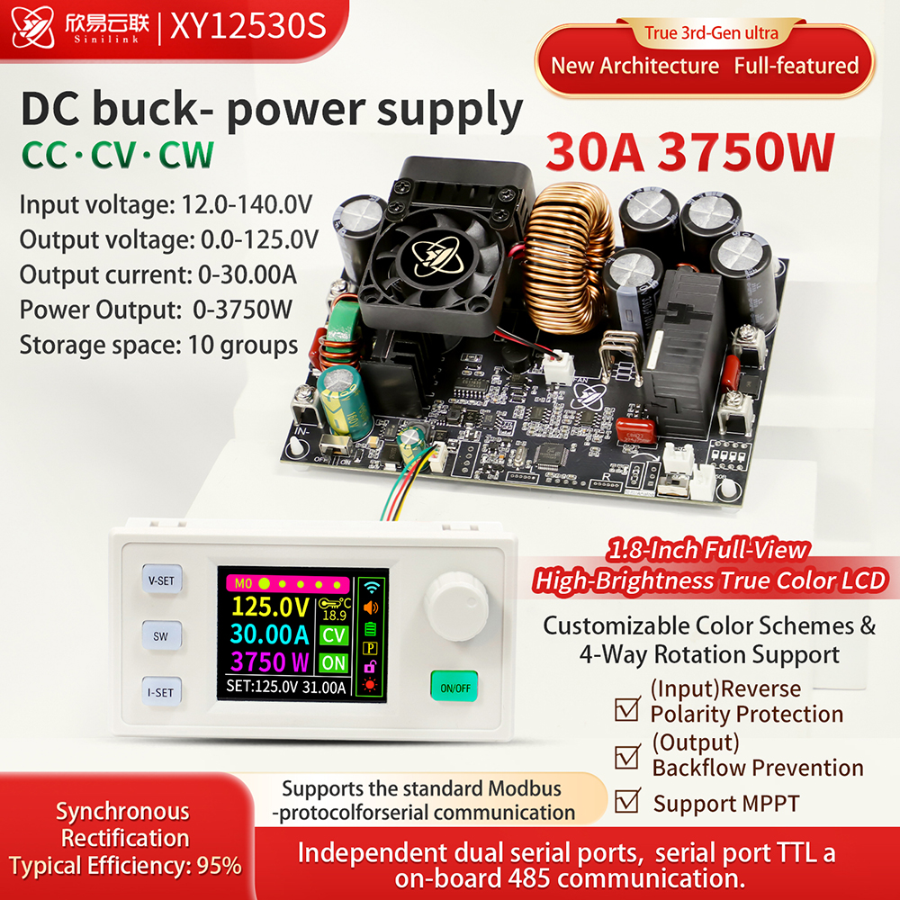XY12530S 3750W 30A CNC Step-Do - đánh giá và giá Dc Power Supply Variable