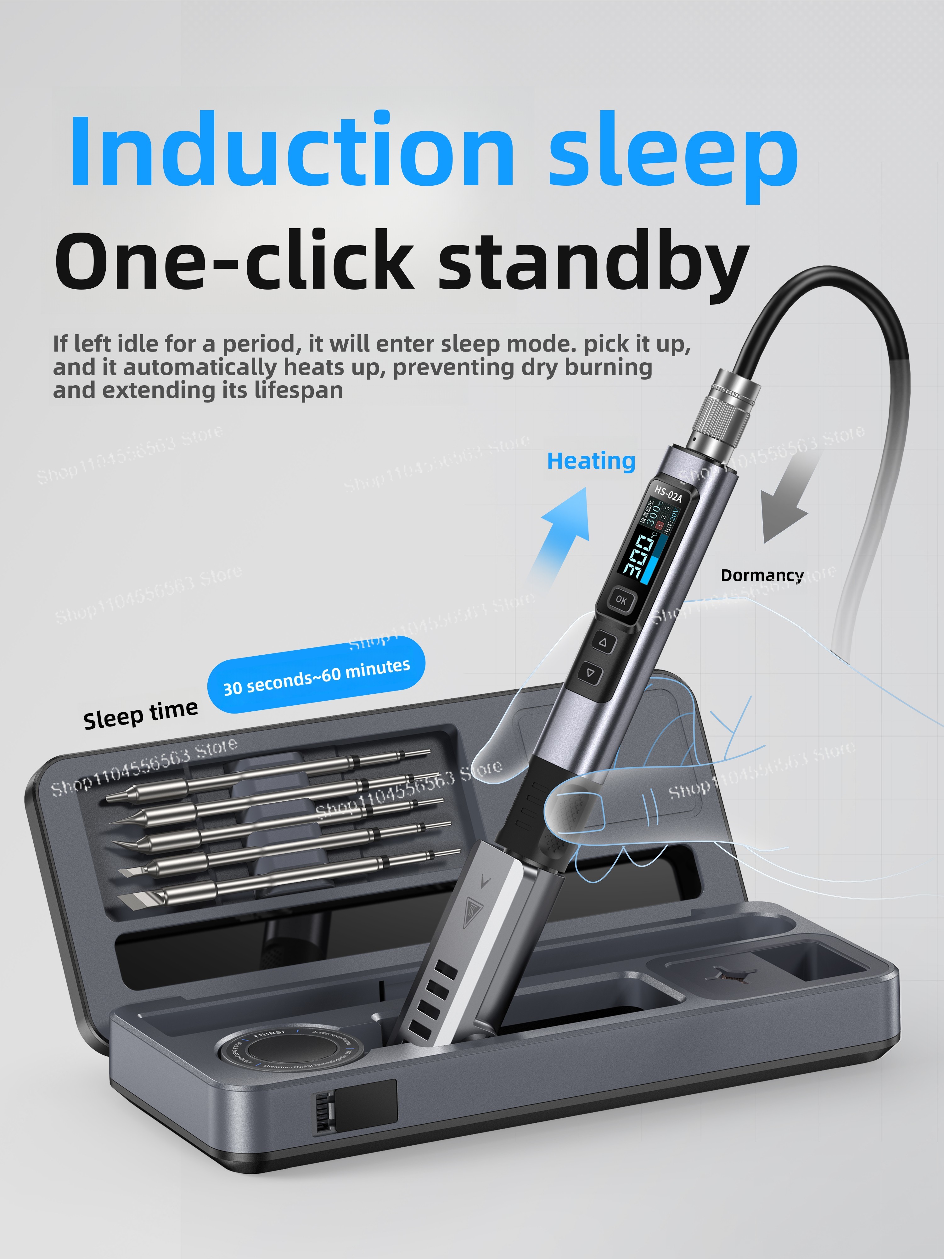 Smart Soldering Iron Kit HS02  - đánh giá và giá Diy Electronics Workstation