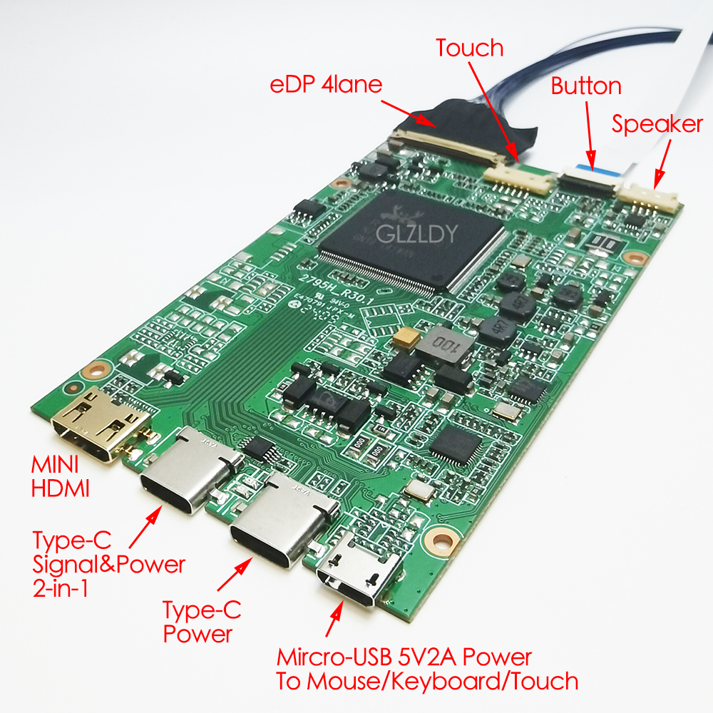 15.6 Inch 4K LCD Controller Bo - đánh giá và giá Oled Display Module