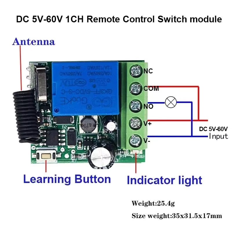 RF Switch 433Mhz 4CH Transmitt - đánh giá và giá Rf 433Mhz Module