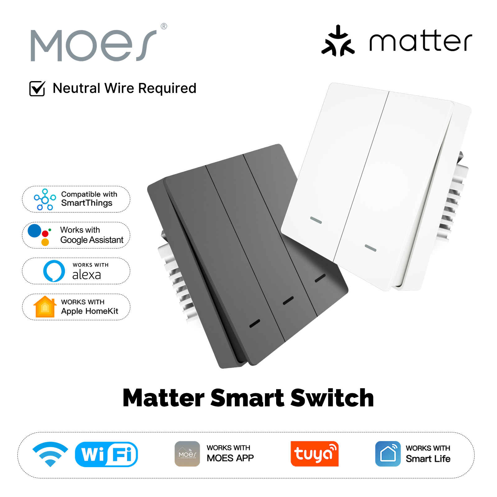 MOES Matter Tuya WiFi Smart Li - đánh giá và giá Diy Electronics Button