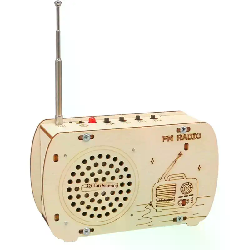 DIY Wooden FM Radio Kit Vintag - đánh giá và giá Diy Electronics Projects For Students