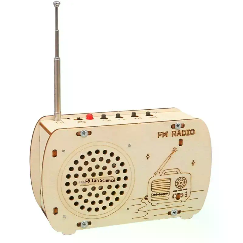 DIY Wooden FM Radio Kit Vintag - đánh giá và giá Diy Electronics Projects For Students