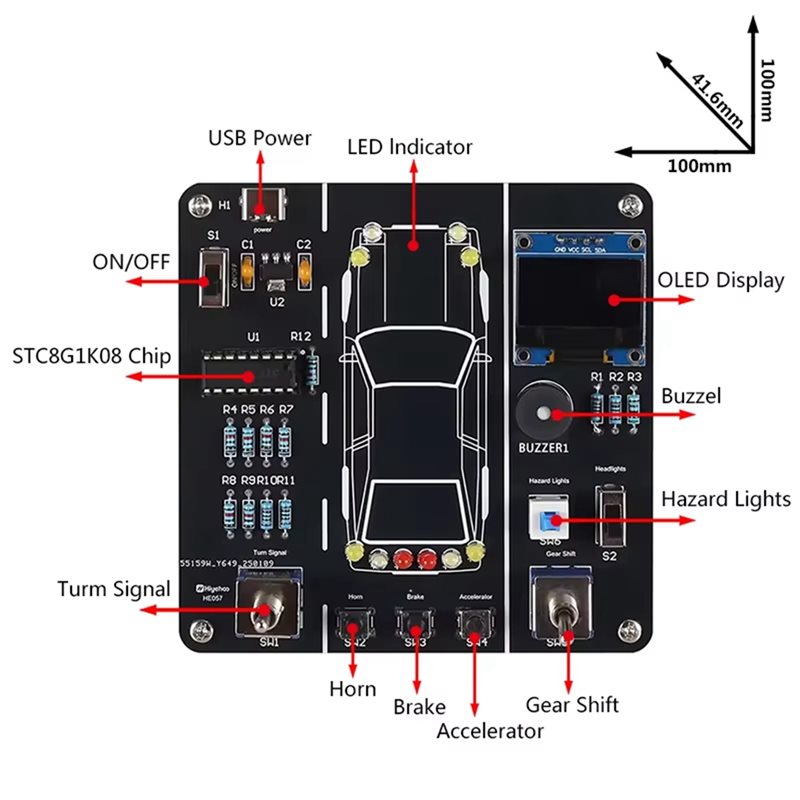 AT82-DIY Car Driving Simulatio - đánh giá và giá Diy Electronics Projects For Students
