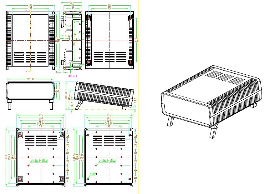 210*175*65mm ABS plastic enclo - đánh giá và giá Diy Enclosure For Electronics