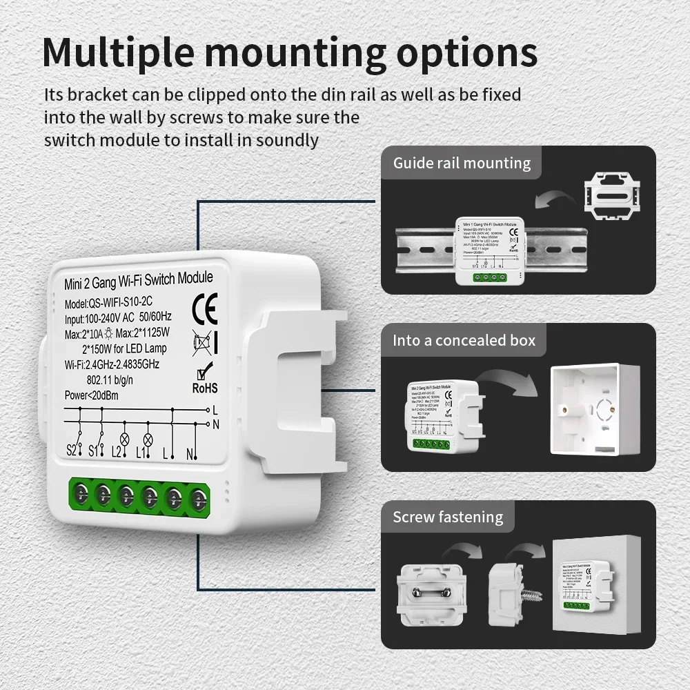 TNCE Tuya Curtain Switch modul - đánh giá và giá Rf 433Mhz Module