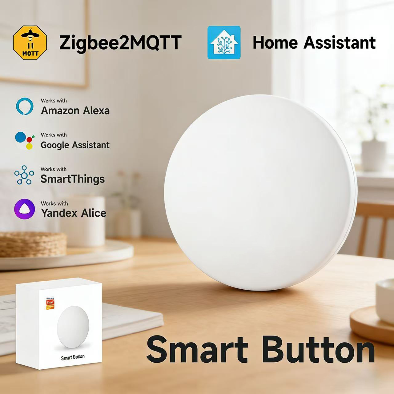 Zigbee3.0 2MQTT Smart Button S - đánh giá và giá Diy Electronics Button
