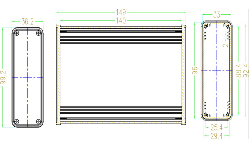 Aluminium box housing case for - đánh giá và giá Diy Enclosure For Electronics