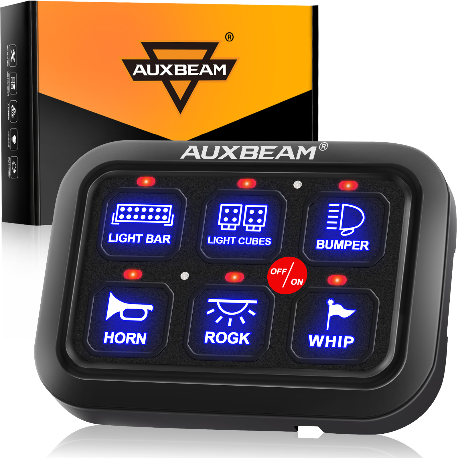 AUXBEAM 720W Universal Switch  - đánh giá và giá Diy Boat Electronics